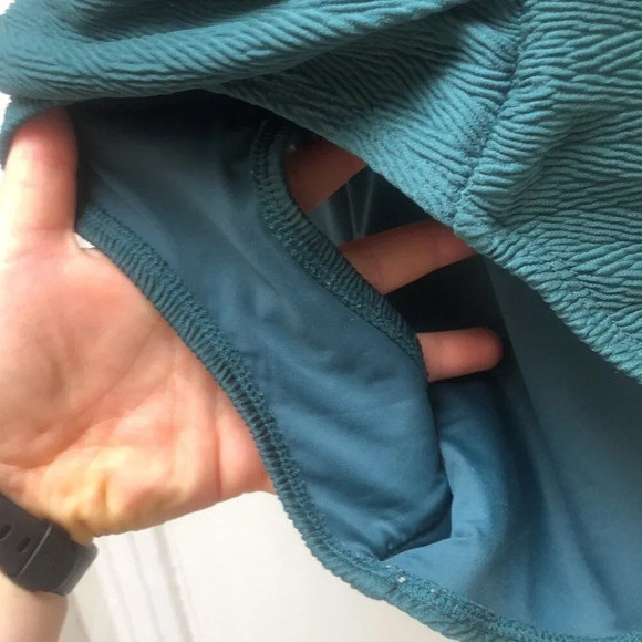 Anne Cole One Shoulder Twist One Piece Swimsuit  Emerald Green ruched slimming - Picture 3 of 7